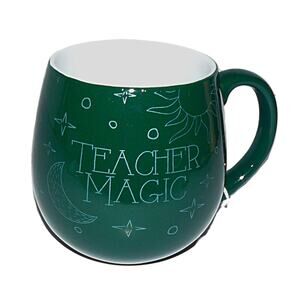 Teacher Magic St. Nicholas Green Ceramic Mug 16 Oz Teacher Gift